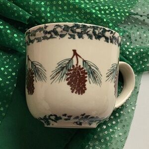 🌲 PINECONE MUG FOLKCRAFT  TIENSHAN  VNPLC SPONGEWARE